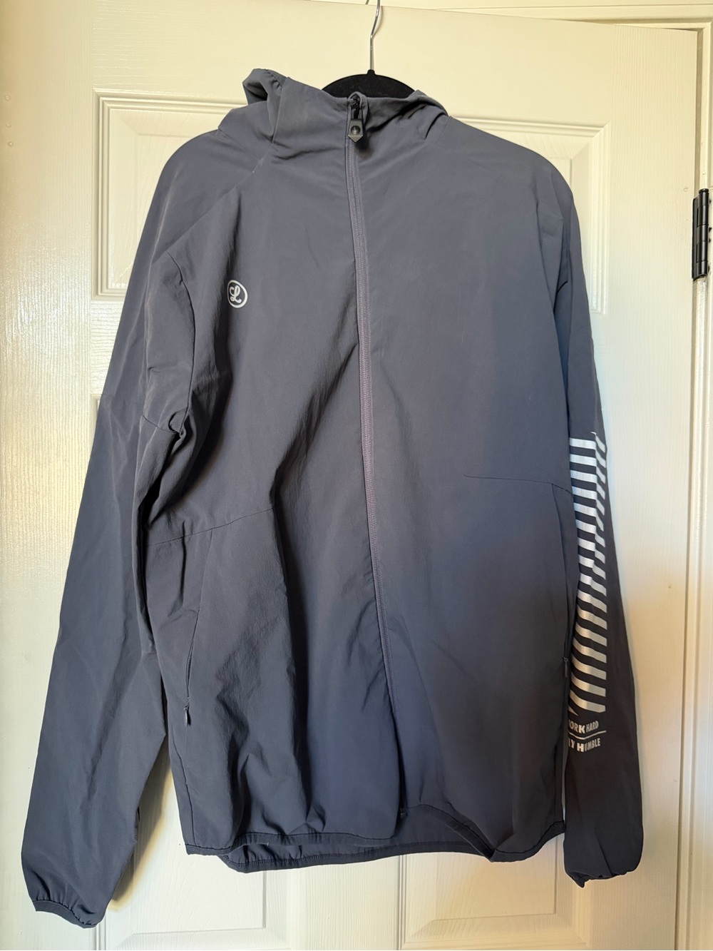 Legends Men's Hooded Lightweight Jacket in Charcoal Gray